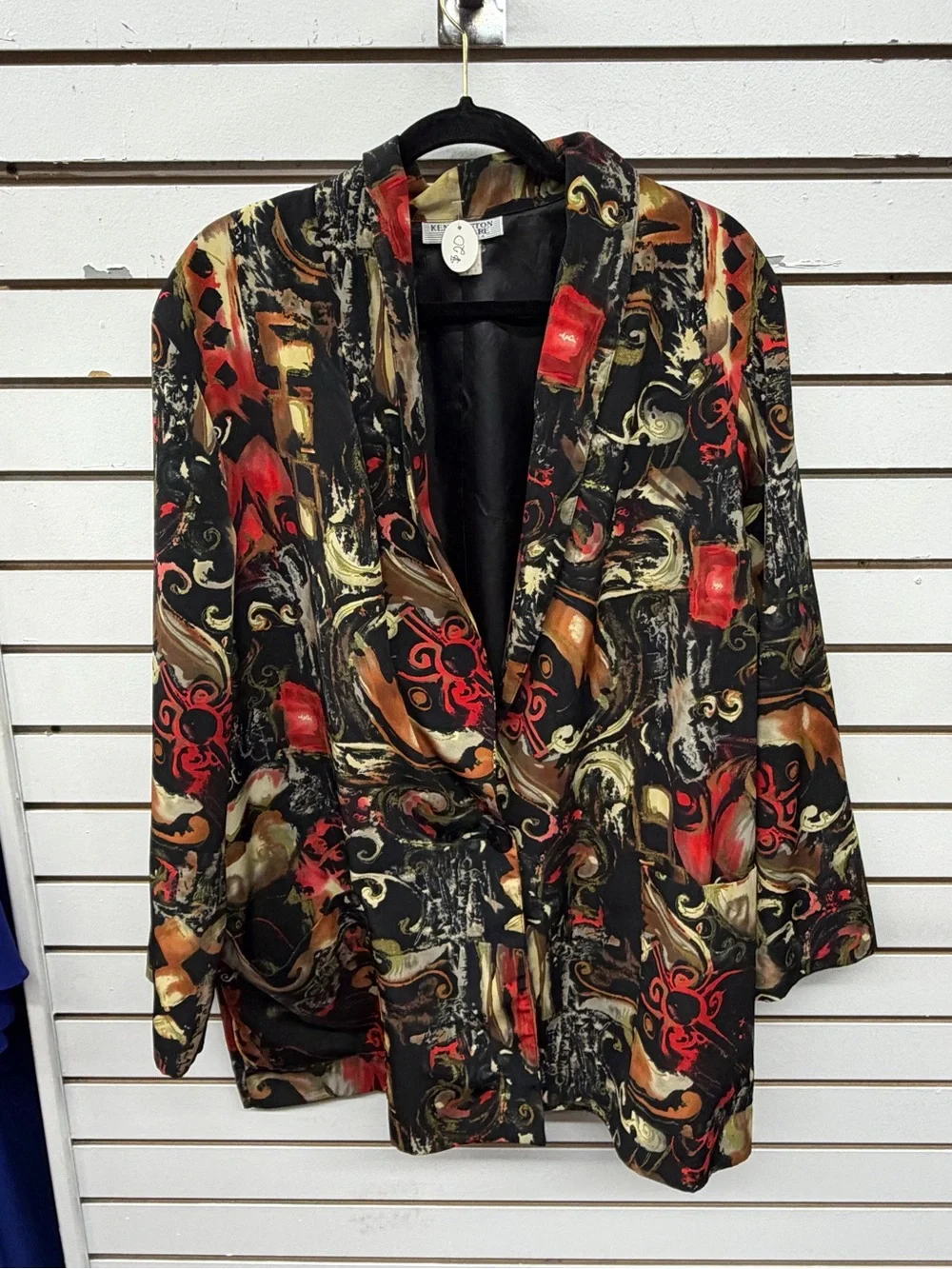 Vintage Kensington Square Abstract Print Blazer Made in USA